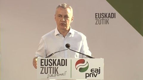 El candidato del PNV, Iñigo Urkullu