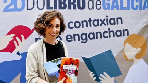 Elba Pedrosa, na inauguración da Feira do Libro de Vigo