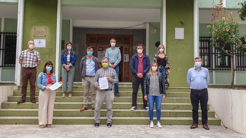 Alcaldes del PSOE y del BNG del distrito sanitario de A Mariña.