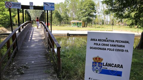 Láncara ha cerrado su área fluvial por el coronavirus