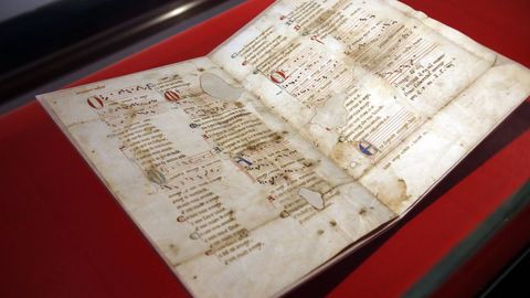 O chamado pergamiño Vindel recolle as cantigas de Martín Códax
