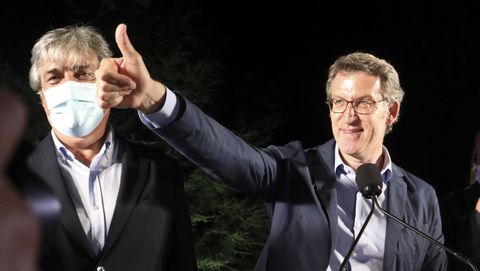 Pedro Puy con Alberto Núñez Feijoo