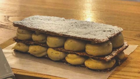 Postre del Ultramar, subido en su Instagram