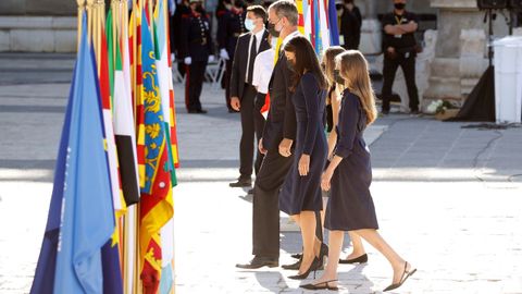 La familia real en el homenaje a las víctimas del covid-19