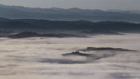 La niebla impidió en esta ocasión sobrevolar la zona ribereña