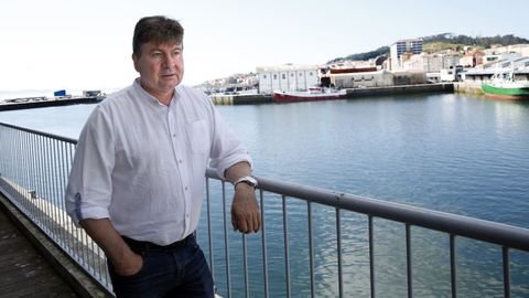 José Antonio Pérez, o Rubio, patrón mayor de Ribeira y presidente de la Federacion Galega de Confrarías