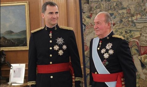 Don Juan Carlos y Felipe VI en una imagen del 2014