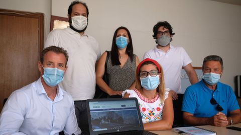 Edelmiro Justo, Jorge Parada, Lola Gómez, Ana Barreiro, Lisardo Vilar y Ramón Doval