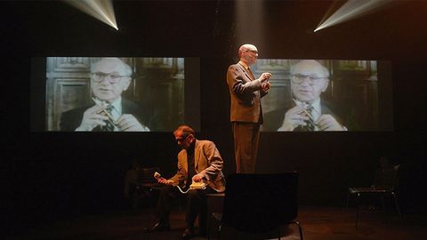 Imagen de la representación teatral de Shock, el Cóndor y el Puma