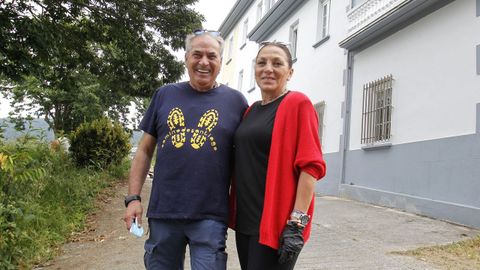 Mario Torres y Belén Jiménez son los promotores del nuevo albergue de peregrinos de Pontedeume