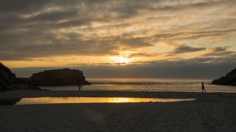 Puesta de sol desde Niñóns (Ponteceso)