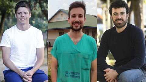 De izquierda a derecha, Mauro Trincado, Daniel Gómez y Pablo Nogueira