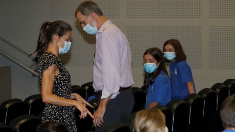 Los reyes Felipe y Letizia visitan el Museo y Circuito Fernando Alonso