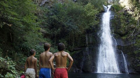 La cascada de Vieiros, en Quiroga, figura en el mapa digital del geoparque