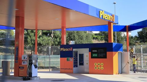 La gasolinera de Plenoil en Monforte