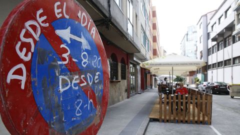 Imagen de archivo de la calle Monte das Moas peatonal