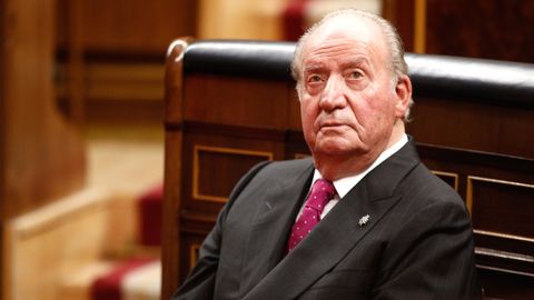 El rey emérito, en el acto conmemorativo del 40 aniversario de la Constitución, en diciembre del 2018.