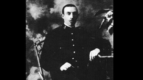 El cabo Luis Noval, un militar ovetense de reemplazo que se incorporó al Regimiento Príncipe con 21 años en 1909
