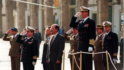 Visista del rey a Ferrol en octubre de 1994