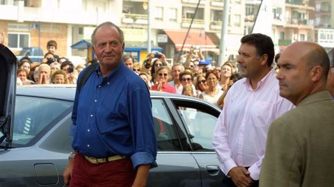 Visita de Juan Carlos I a Sanxenxo en el 2001