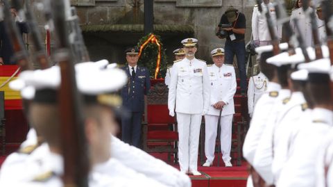 FELIPE VI Y JUAN CARLOS I EN MARÍN EN EL 2017