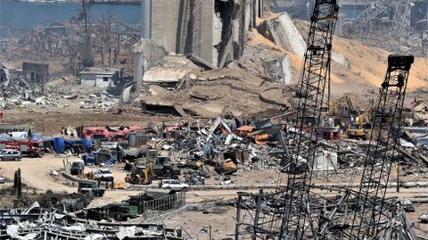 Imagen general de la zona de la explosión