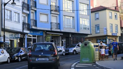 La N-547, a su paso por el casco urbano palense