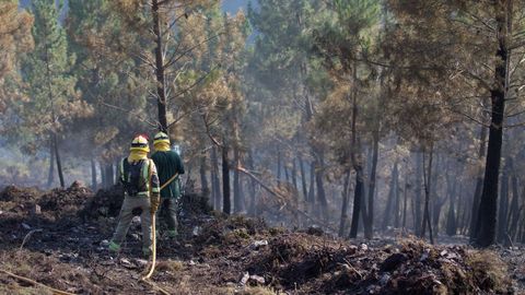 Controlado un incendio en Son, en Navia de Suarna