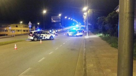 Control de la Policía Local en la avenida de Madrid