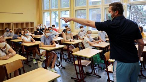 Vuelta al colegio en un centro de Berln