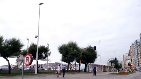 Muro de San Lorenzo, en la nueva zona peatonal