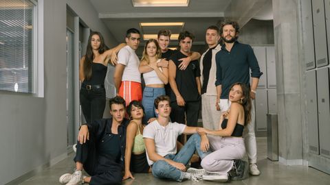 El elenco de la serie, que terminar con la cuarta temporada