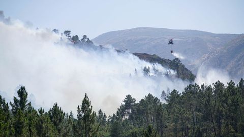 En lo que va de verano, varios incendios han afectado a la Serra do Xurés. En la imagen, en la zona del parque que pertenece a Lobios