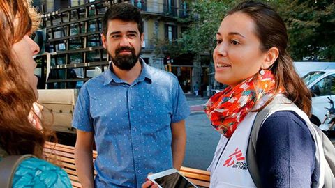 Imagen con la que la propia oenegé promocional la captación de trabajadores de calle