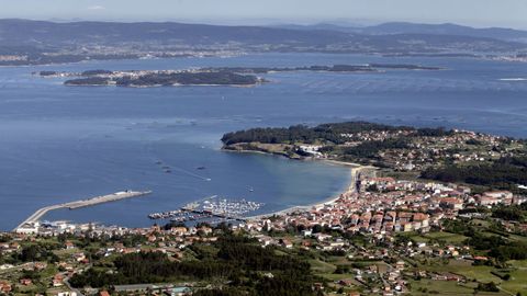 Vista desde el mirador de A Curota, en A Pobra