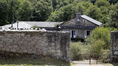 Exterior del pazo de A Fervedoira en Lugo, vacío desde el pasado sábado.