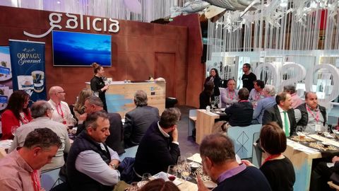 El puesto de la Xunta en la Seafood Expo Global del 2019, celebrada en Bruselas y cuya próxima edición está programada en Barcelona