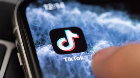 Detalle de la aplicacin de TikTok para mviles