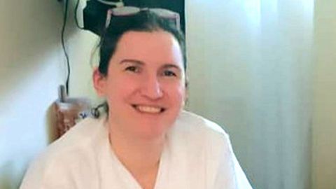 Gretel Lichtenstein, médica en el punto de atención continuada (PAC) del centro de salud de Baltar, en Sanxenxo