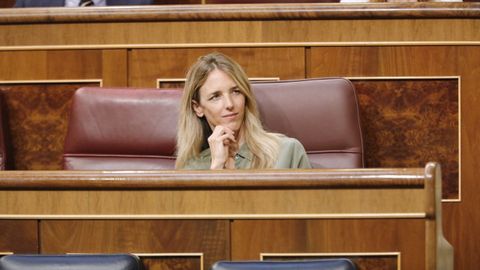 Cayetana Álvarez de Toledo, en su escaño del Congreso, el pasado julio