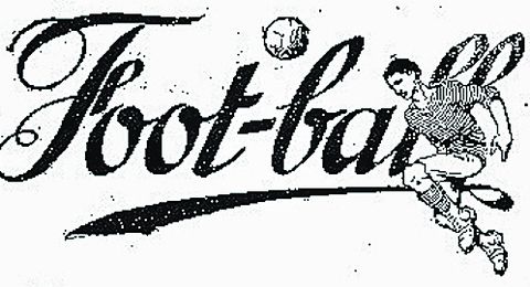 El logotipo que se usaba para destacar en 1924 las crónicas balompédicas, antes de generalizarse el uso de la fotografía en el diario