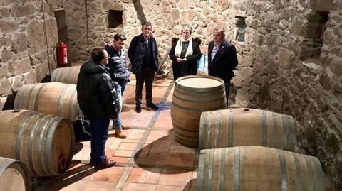 Bodega del pazo en el que tiene su sede el centro y en la que se desarrollan las prácticas