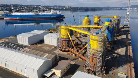 LAS ESTRUCTURAS PARA EL PARQUE KINKARDINE, EN CONSTRUCCIÓN EN NAVANTIA FENE