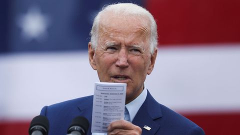 El candidato demcrata a la Casa Blanca, Joe Biden