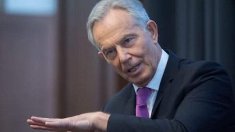 El ex primer ministro britanico Tony Blair