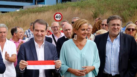 Abel Caballero, con Carmela Silva y Javier Pardo