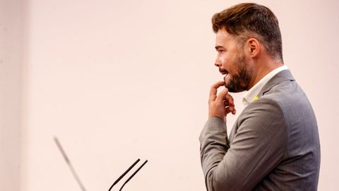 El portavoz de ERC en el Congreso, Gabriel Rufián