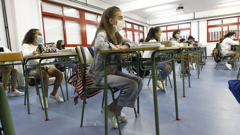 Primer día de clase en el IES Ferrol Vello