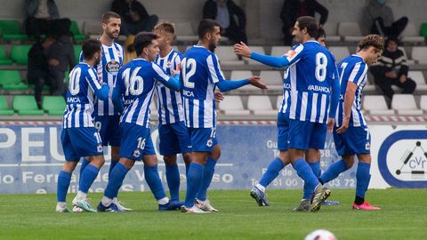 El Deportivo disputó el sábado en Vilalba su primer amistoso con público
