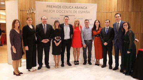 Entrega de los premios Educa Abanca en febrero de este año